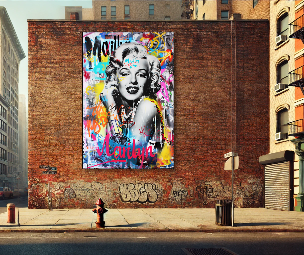 Tableau Pop Art đ„ SĂ©rie LimitĂ©e đ„ Marilyn Reborn (format rectangulaire)