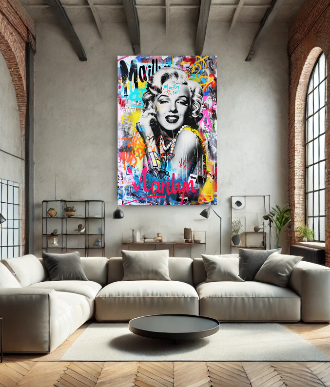 Tableau Pop Art đ„ SĂ©rie LimitĂ©e đ„ Marilyn Reborn (format rectangulaire)