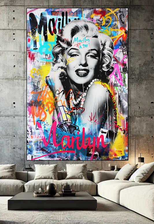 Tableau Pop Art 🔥 Série Limitée 🔥 Marilyn Reborn (format rectangulaire)