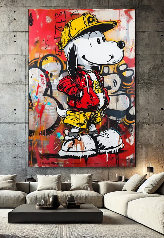Tableau Street Art 🔥 Série Limitée 🔥 Snoop Doggy Style (format rectangulaire)