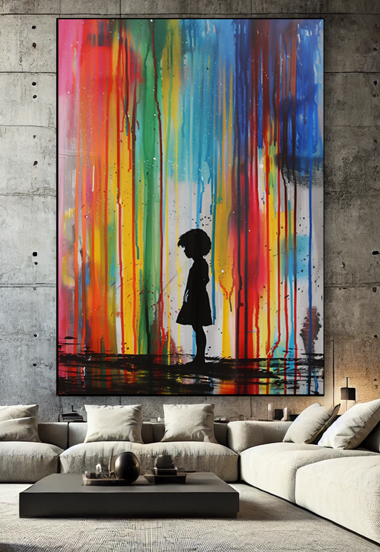 Tableau Pop Art 🔥 Série Limitée 🔥 Under the Rainbow (format rectangulaire)