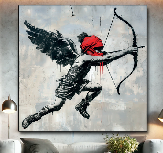 Tableau Street Art 🔥 Série Limitée 🔥 Rebel Cupid (format carré)