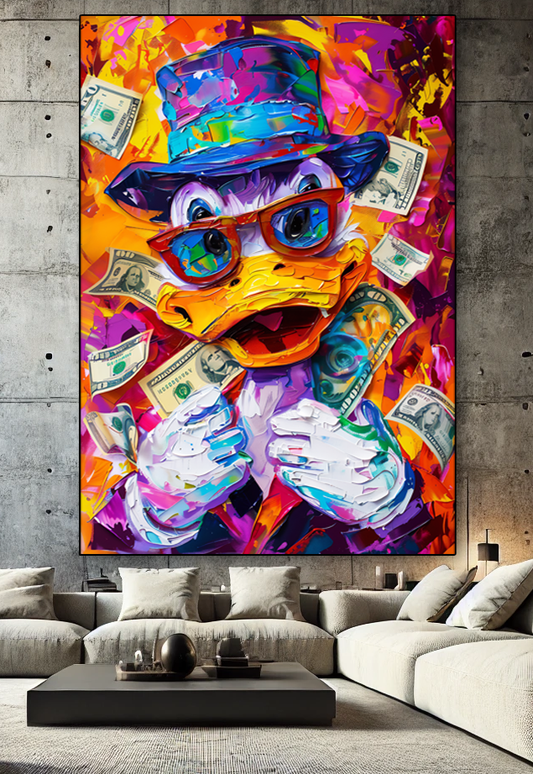 Tableau Street Art 🔥 Série Limitée 🔥 Money Mood (format rectangulaire)