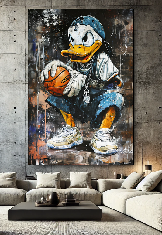 Tableau Street Art 🔥 Série Limitée 🔥 Donald playground attitude (format rectangulaire)