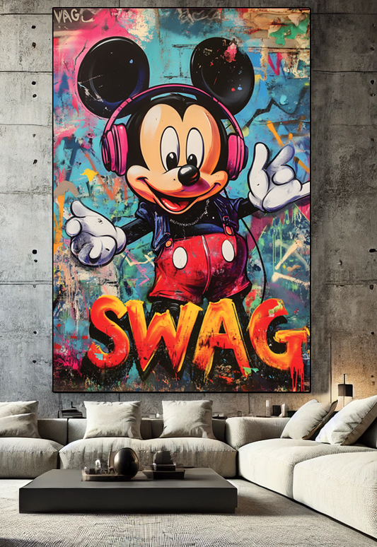 Tableau Street Art 🔥 Série Limitée 🔥 Swag Legend (format rectangulaire)