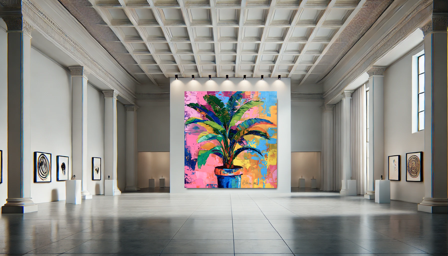 Tableau Pop Art "Jungle Pop" (format carré)