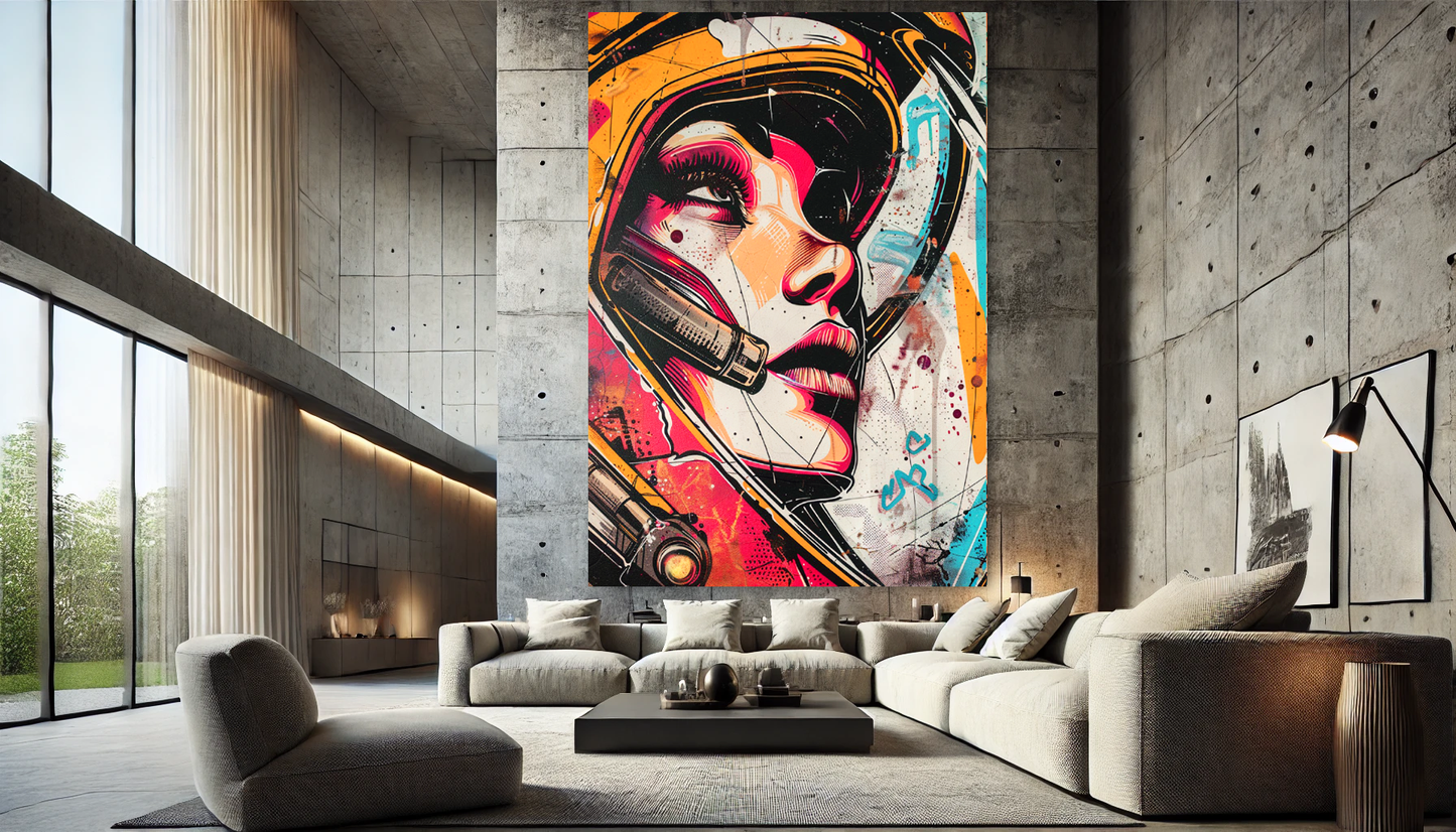 Tableau Pop Art "Stellar Vision" (format rectangulaire)
