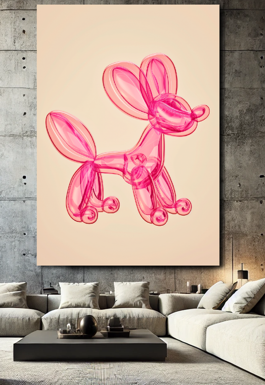Tableau Pop Art "Balloon Pop" (format rectangulaire)