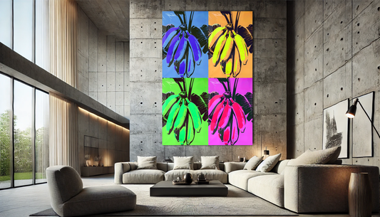 Tableau Pop Art 🔥 Série Limitée 🔥 Banana Pop (format rectangulaire)