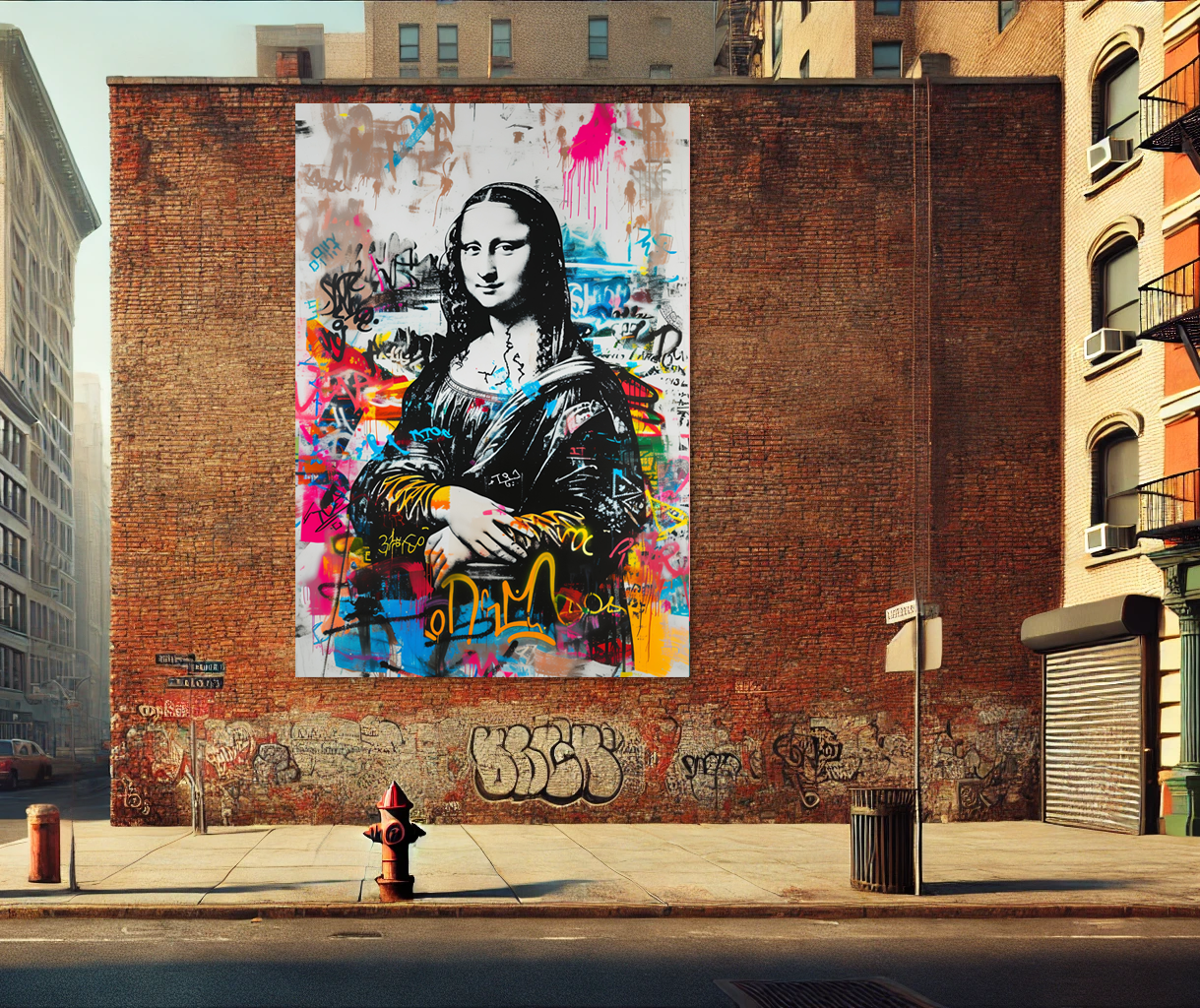 Tableau Pop Art 🔥 Série Limitée 🔥 Mona Lisa Pop Icône (format rectangulaire)