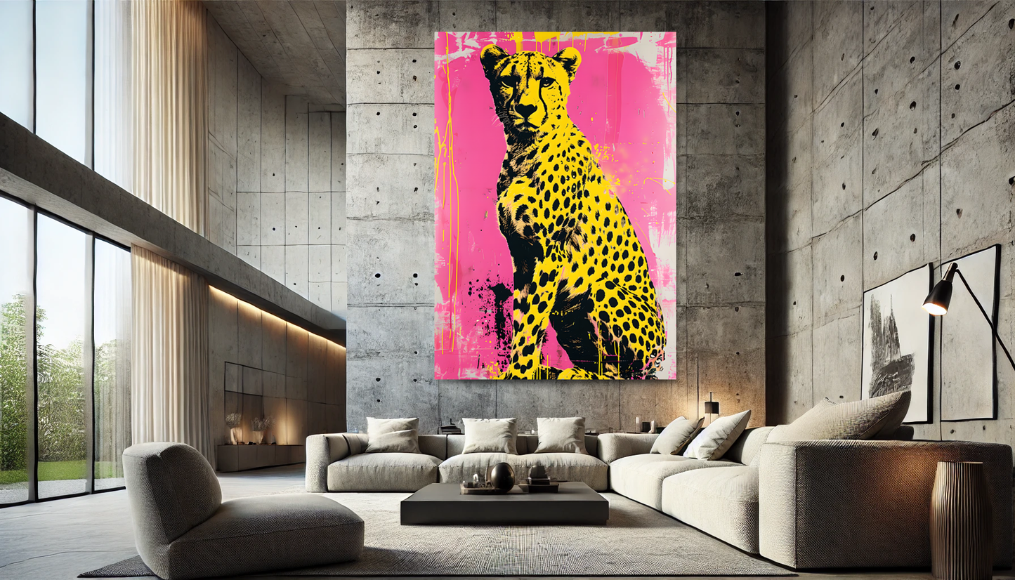 Tableau Pop Art "Wild Power" (format rectangulaire)