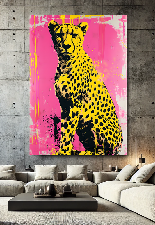Tableau Pop Art "Wild Power" (format rectangulaire)