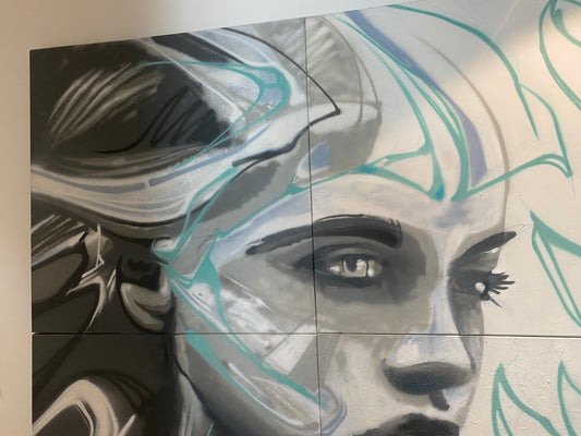 Éveil Graphique 200x200 cm (Quadriptique)