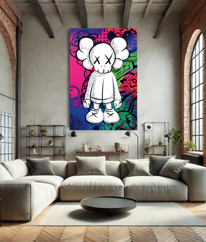 Tableau Street Art "Street Toyz" (format rectangulaire)