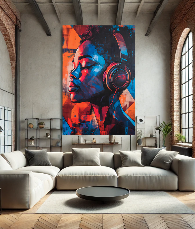 Tableau Pop Art "Sound of Soul" (format rectangulaire)
