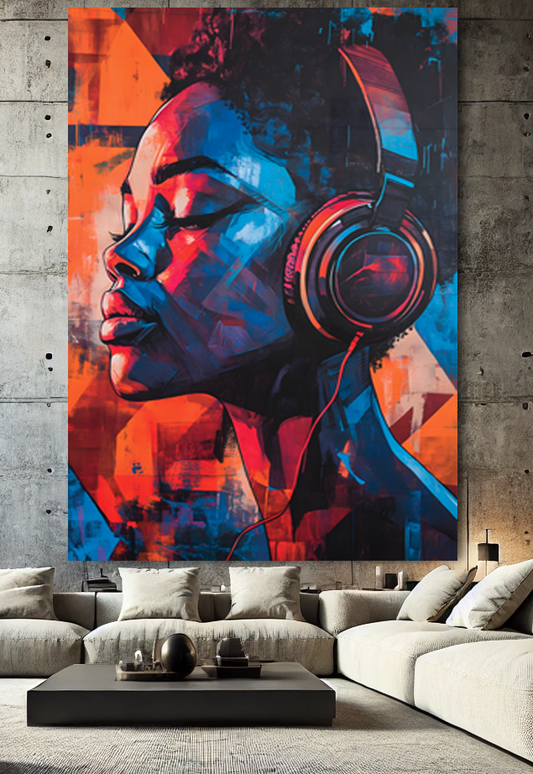 Tableau Pop Art "Sound of Soul" (format rectangulaire)