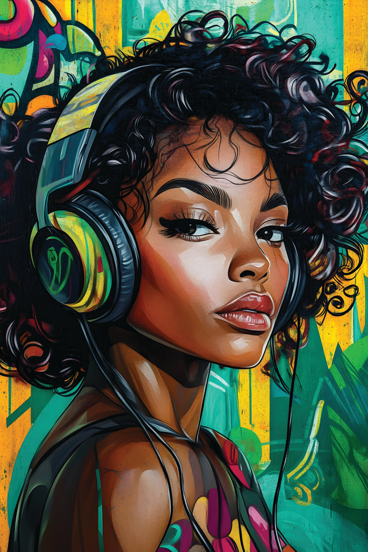 Tableau Pop Art "Urban Vibes" (format rectangulaire)