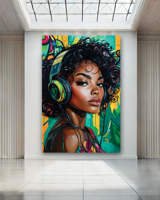 Tableau Pop Art "Urban Vibes" (format rectangulaire)