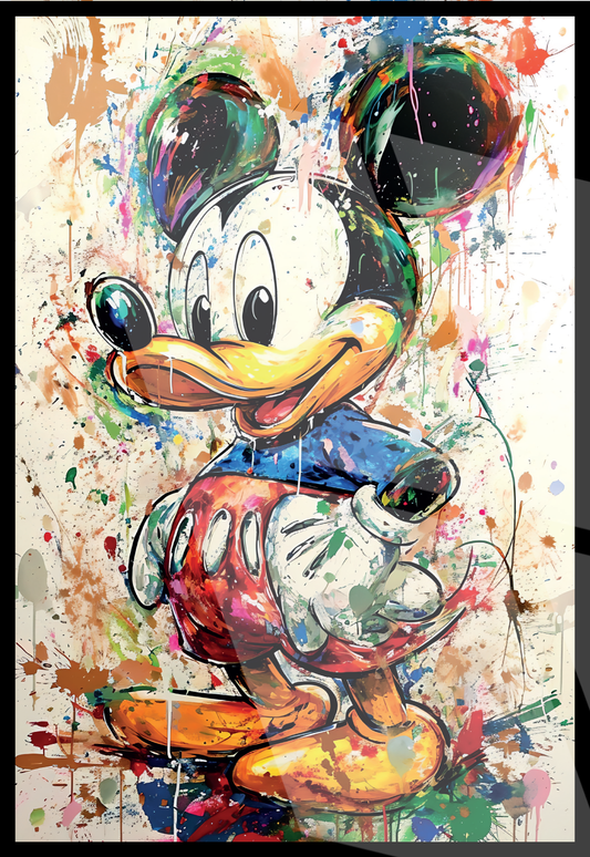 Tableau Street Art 🔥 Série Limitée 🔥 Dockey Splash (format rectangulaire)