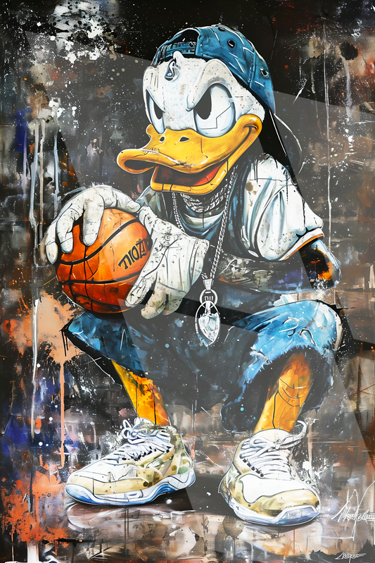 Tableau Street Art 🔥 Série Limitée 🔥 Donald playground attitude (format rectangulaire)
