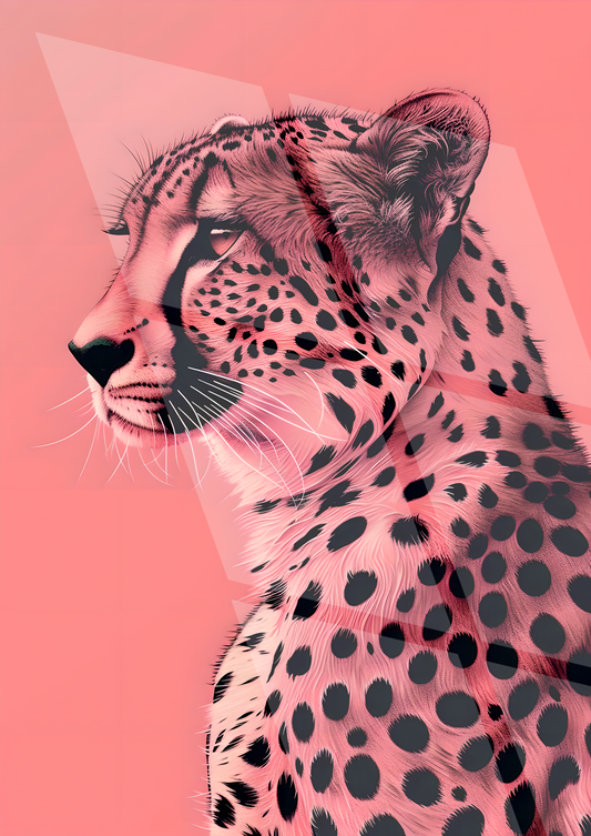 Tableau Pop Art "Léo Instinct" (format rectangulaire)