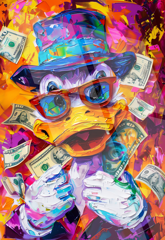 Tableau Street Art 🔥 Série Limitée 🔥 Money Mood (format rectangulaire)