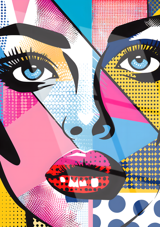 Tableau Pop Art "Pop Diva" (format rectangulaire)