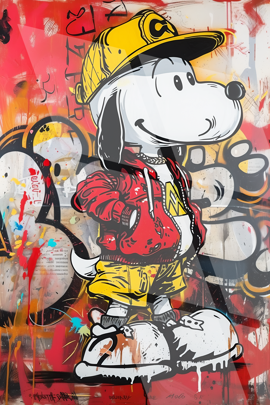 Tableau Street Art 🔥 Série Limitée 🔥 Snoop Doggy Style (format rectangulaire)