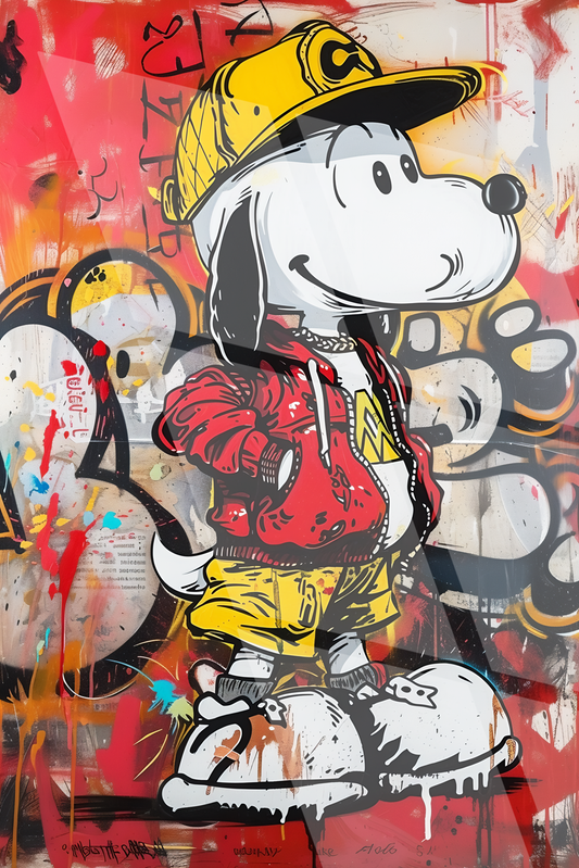 Tableau Street Art 🔥 Série Limitée 🔥 Snoop Doggy Style (format rectangulaire)