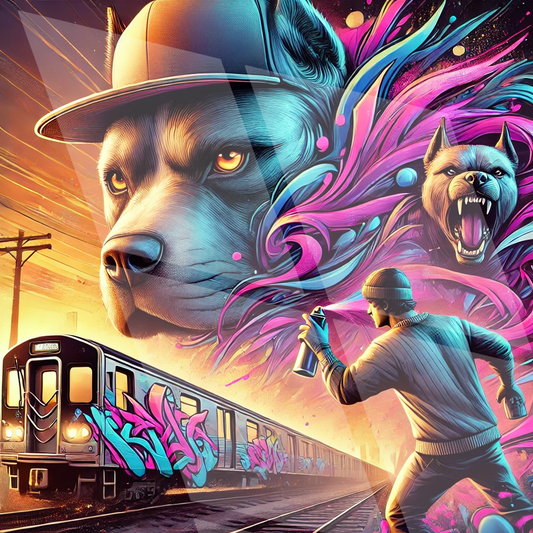 Tableau Street Art 🔥 Série Limitée 🔥 Subway Kings (format carré)