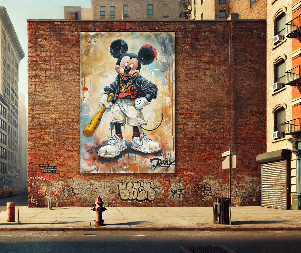 Tableau Street Art 🔥 Série Limitée 🔥 Street Champ (format rectangulaire)