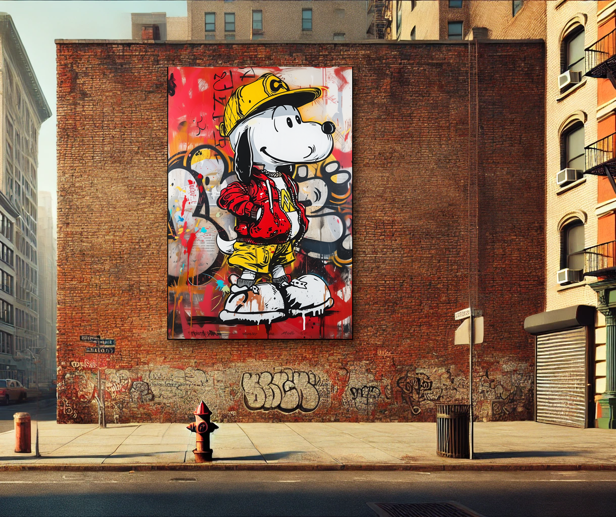 Tableau Street Art 🔥 Série Limitée 🔥 Snoop Doggy Style (format rectangulaire)