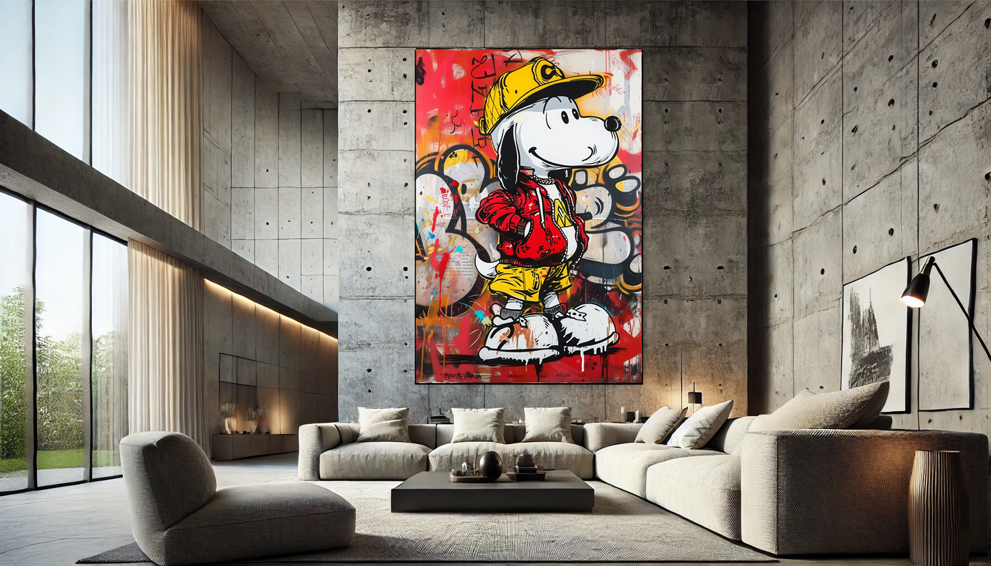 Tableau Street Art 🔥 Série Limitée 🔥 Snoop Doggy Style (format rectangulaire)