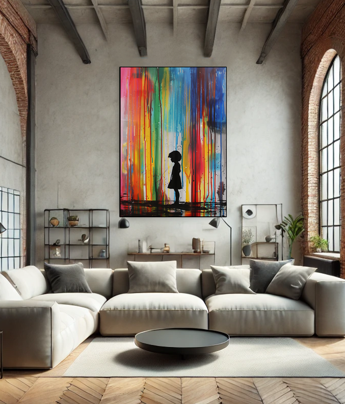 Tableau Pop Art 🔥 Série Limitée 🔥 Under the Rainbow (format rectangulaire)