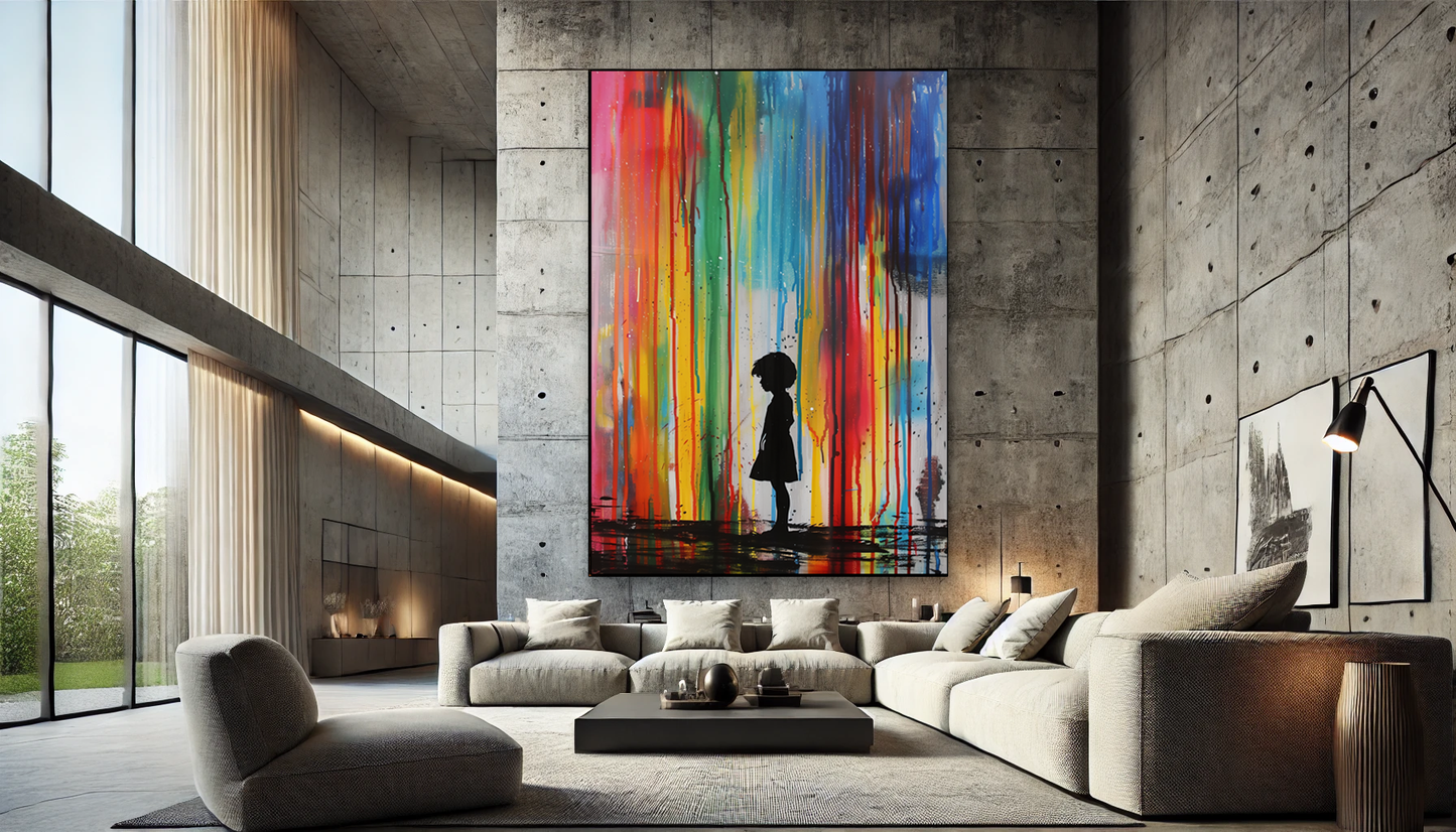 Tableau Pop Art 🔥 Série Limitée 🔥 Under the Rainbow (format rectangulaire)
