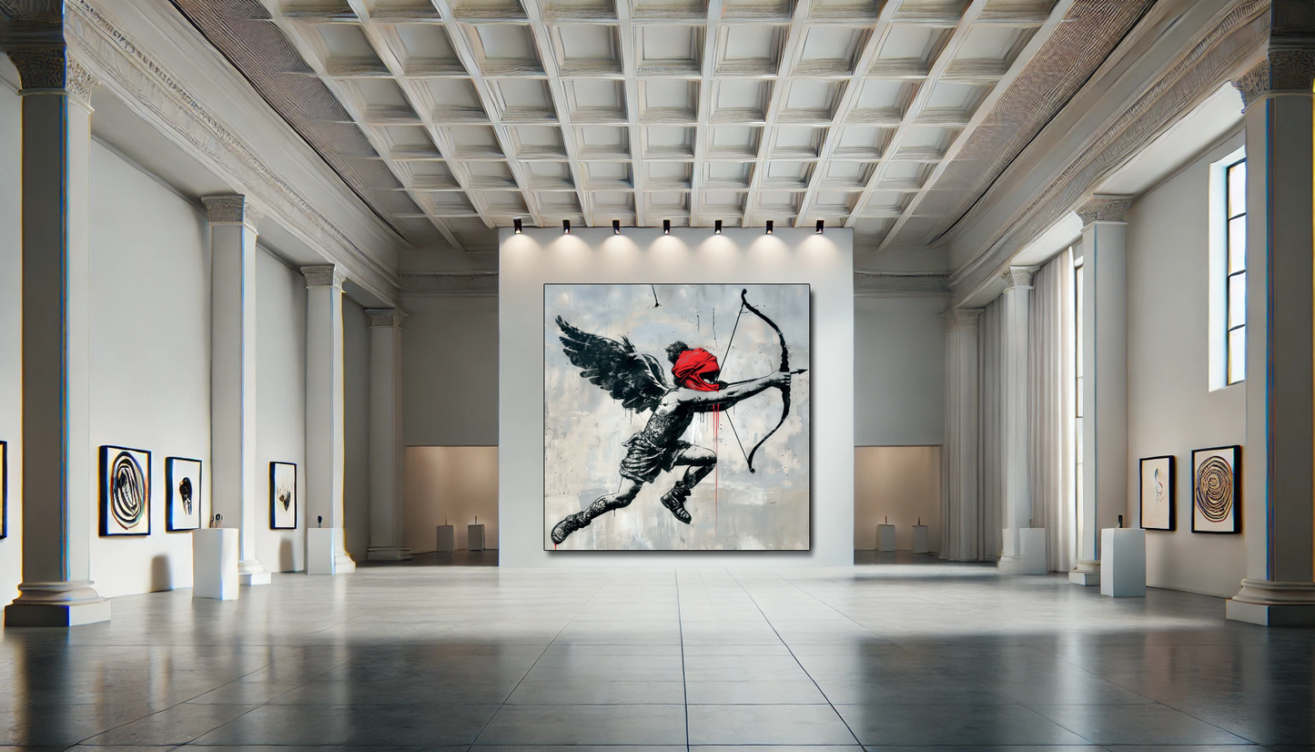 Tableau Street Art 🔥 Série Limitée 🔥 Rebel Cupid (format carré)