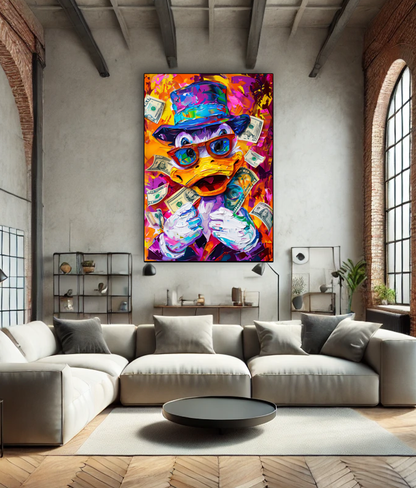 Tableau Street Art 🔥 Série Limitée 🔥 Money Mood (format rectangulaire)