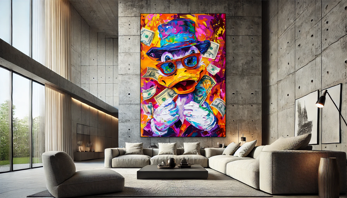 Tableau Street Art 🔥 Série Limitée 🔥 Money Mood (format rectangulaire)