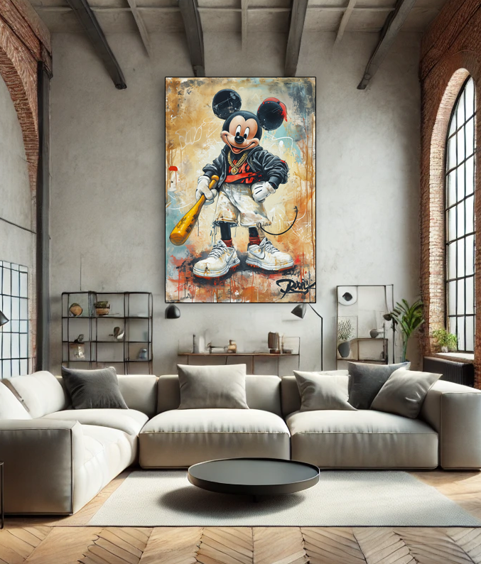 Tableau Street Art 🔥 Série Limitée 🔥 Street Champ (format rectangulaire)