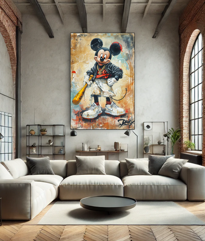 Tableau Street Art 🔥 Série Limitée 🔥 Street Champ (format rectangulaire)