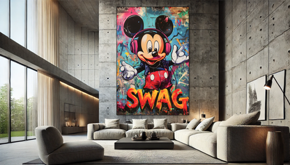 Tableau Street Art 🔥 Série Limitée 🔥 Swag Legend (format rectangulaire)