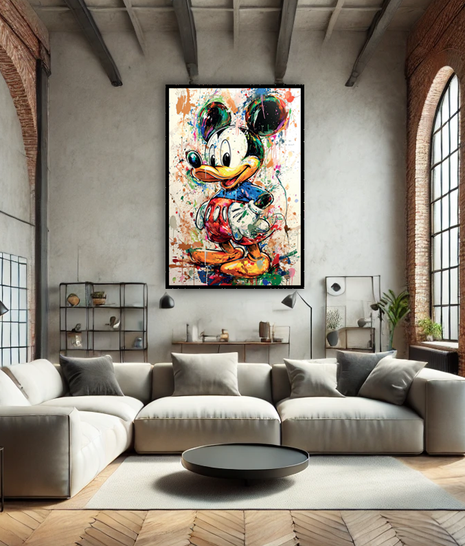 Tableau Street Art 🔥 Série Limitée 🔥 Dockey Splash (format rectangulaire)