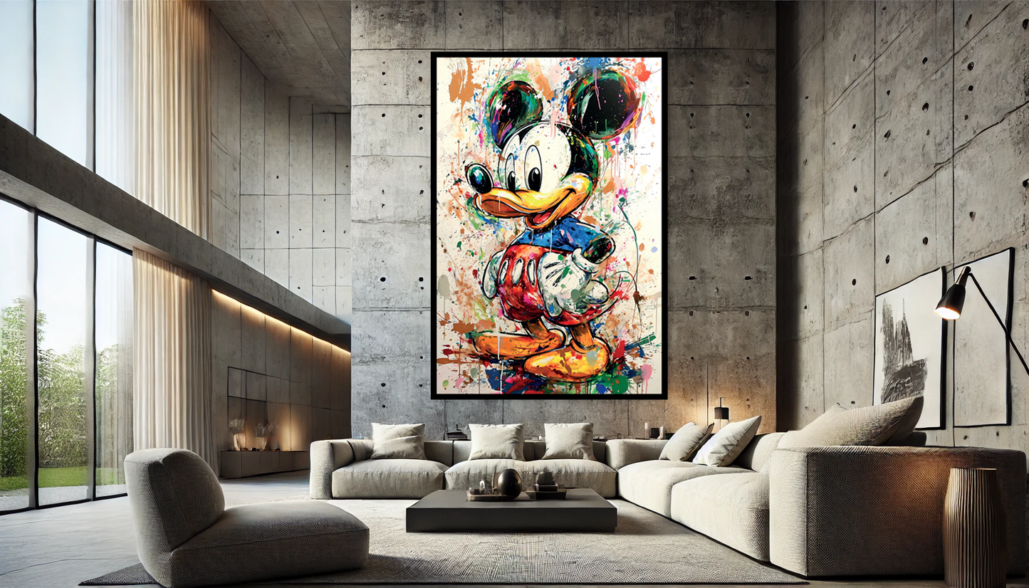 Tableau Street Art 🔥 Série Limitée 🔥 Dockey Splash (format rectangulaire)