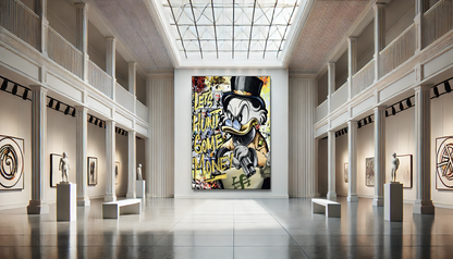Tableau Street Art 🔥 Série Limitée 🔥 Let's Hunt Some Money (format rectangulaire)