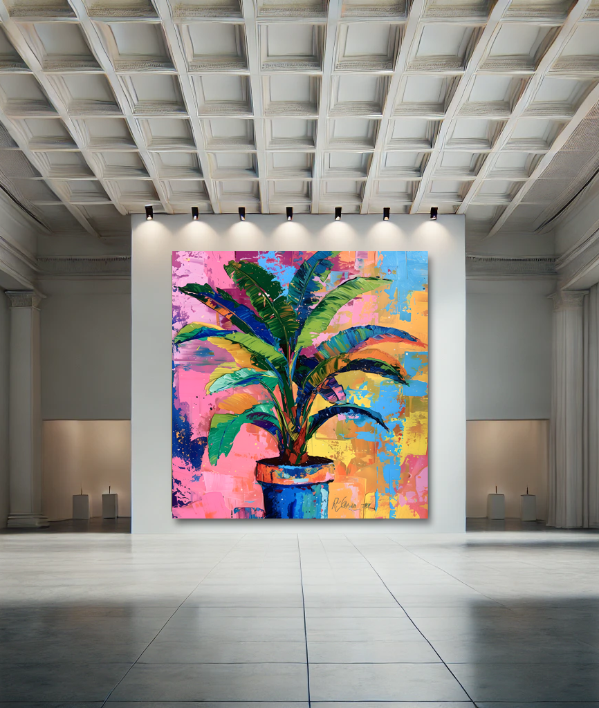 Tableau Pop Art "Jungle Pop" (format carré)