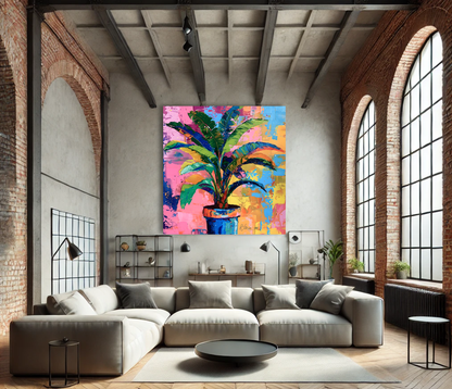 Tableau Pop Art "Jungle Pop" (format carré)