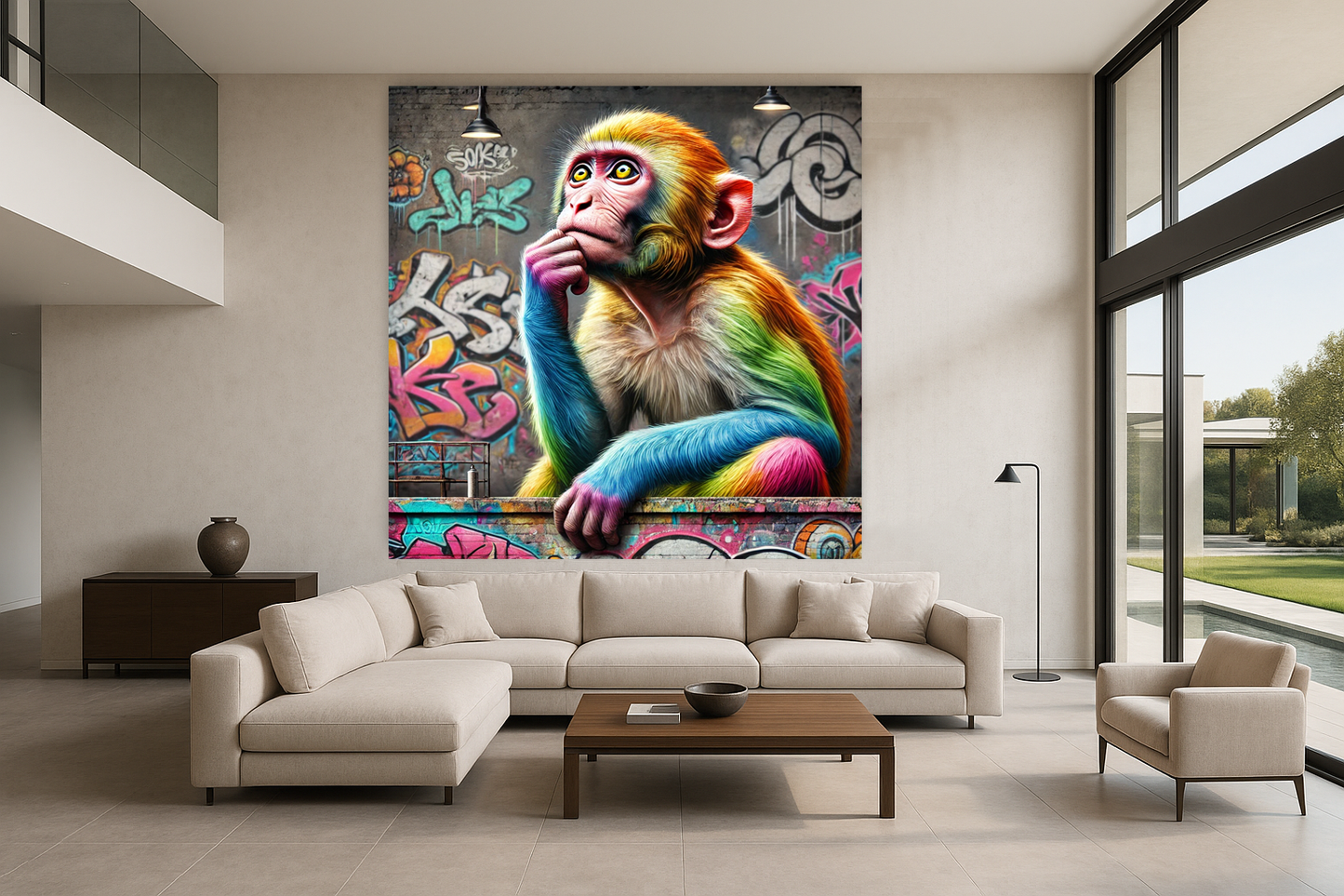 Tableau Street Art 🔥 Série Limitée 🔥 "Think Different" (format carré)