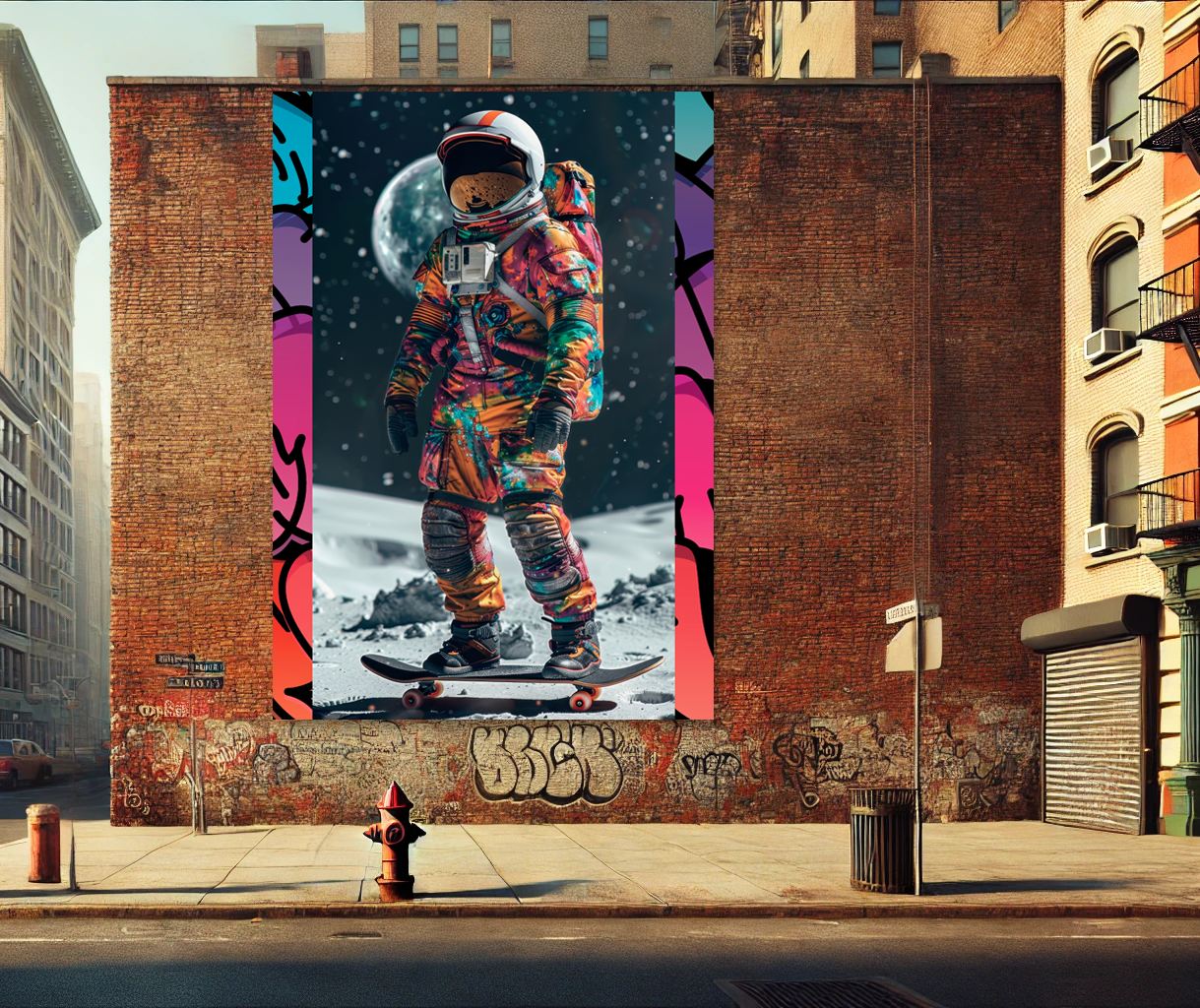 Tableau Pop Art "Astro-Up Board" (format rectangulaire)