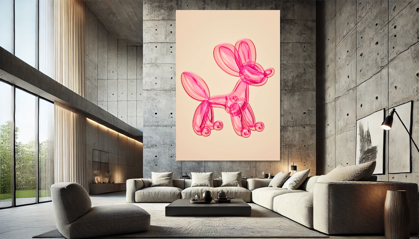 Tableau Pop Art "Balloon Pop" (format rectangulaire)