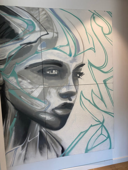 Éveil Graphique 200x200 cm (Quadriptique)